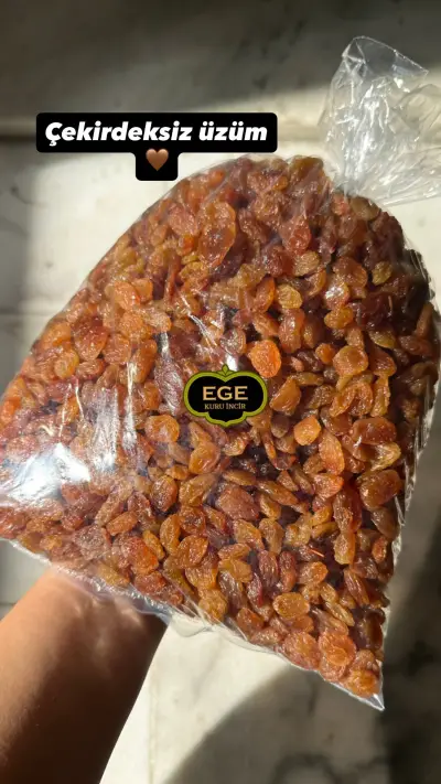 Sarı çekirdeksiz üzüm 1 kg 
